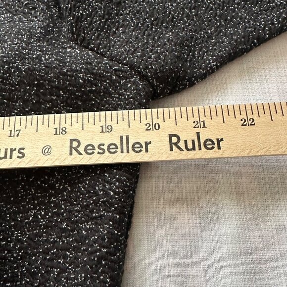 Simply Styled Black Speckled Short Sleeve Dress Size XLP Career Capsule Academia - Picture 4 of 5